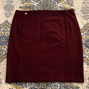 Polo by Ralph Lauren Burgundy Pencil Skirt